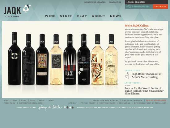 Beautiful Wine Website