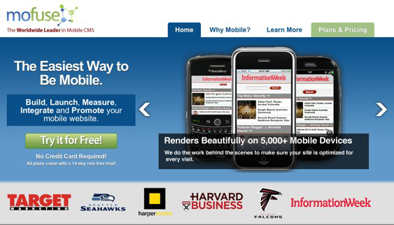 MoFuse Mobile Content Management | Mobile Websites