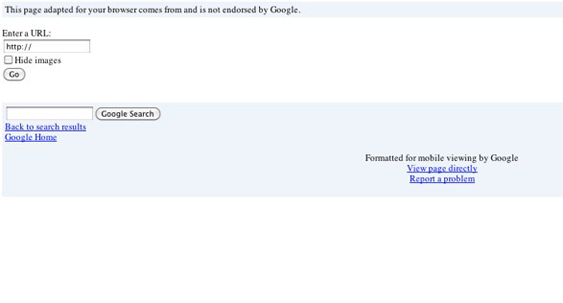 google mobile optimiser